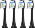 8pcs ToothbrushCompatible for Soocas x1 X3 Brush Teeth Tooth Adult(Black)