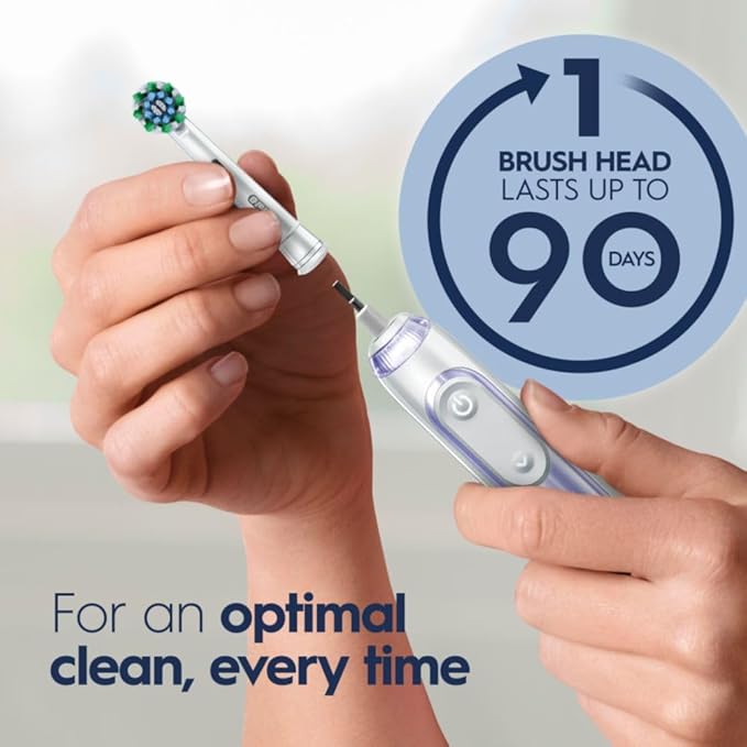 Oral-B Genius X Limited Electric Toothbrush with Artificial Intelligence Rechargeable Toothbrush (1) Replacement Brush Head Travel Case Orchid Purple