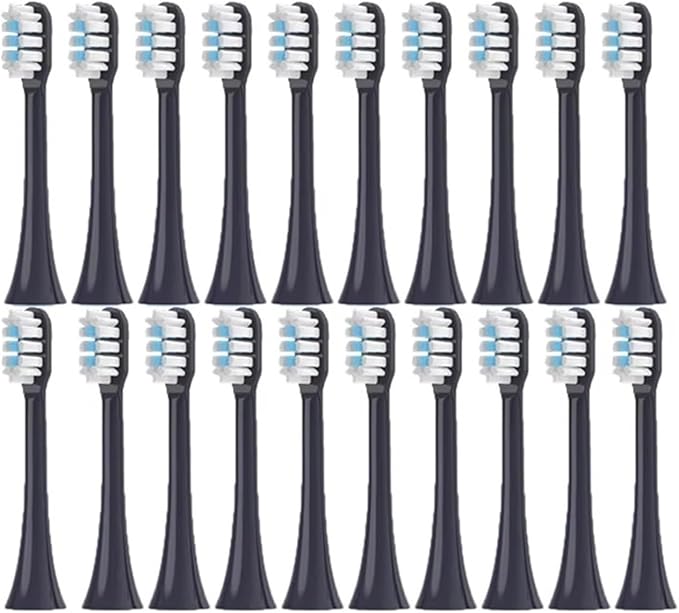 9-30pcs Compatible with Replacement Toothbrush HeadsCompatible for T301/T302/T501/T501C(Purple-20pcs)
