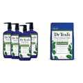 Dr Teal's Body Wash with Pure Epsom Salt Relax &amp Relief with Eucalyptus &amp Spearmint 24 fl oz (Pack of 4) (Packaging May Vary) &amp Pure Epsom Salt Soak Relax &amp Relief with Eucalyptus &
