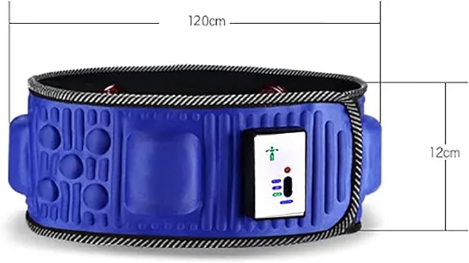 Automatic Abdominal Massager Body Vibrating Slimming Belt Belly Muscle Waist Trainer Massager with 2 Gear Speed Adjustable for Abdominal Back Neck and Legs Pain Relief