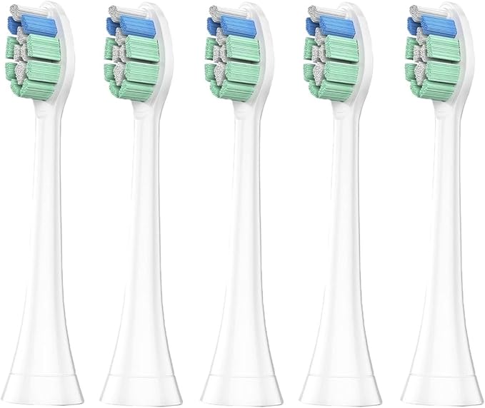 5/10Pcs Toothbrush Heads Plaque Defence Replacement HeadCompatible for PH C2(5PCS)