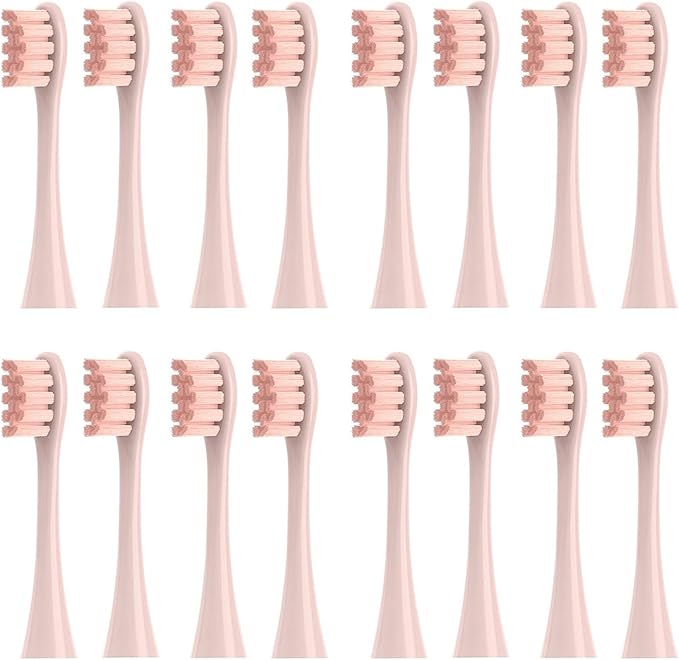 Compatible for Oclean 16PCS Replacement Brush Heads - Sonic X/X Pro/Z1/SE/F1/One/PW01-09/P5(16 Pink)