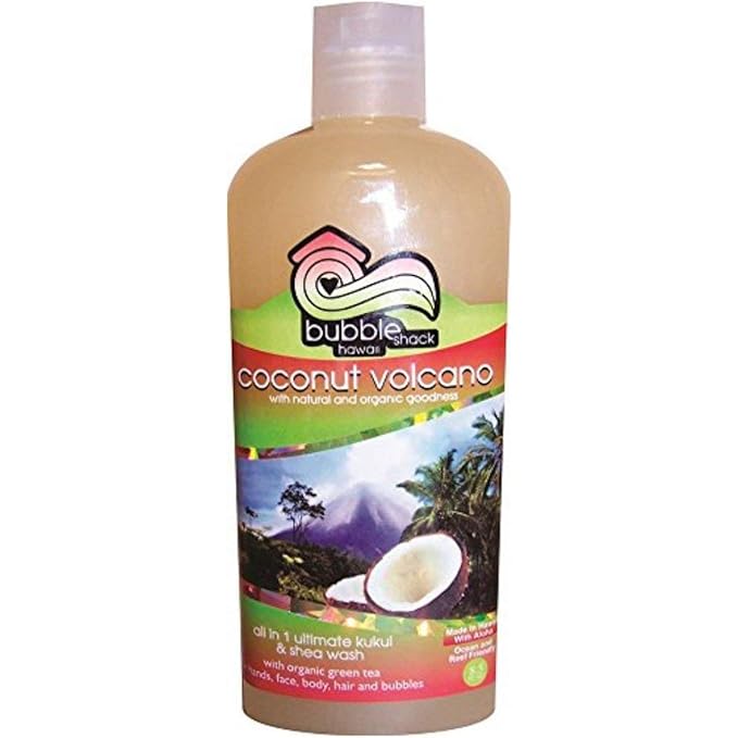 Bubble Shack Coconut Volcano All in1 Ultimate Kukui &amp Shea Wash
