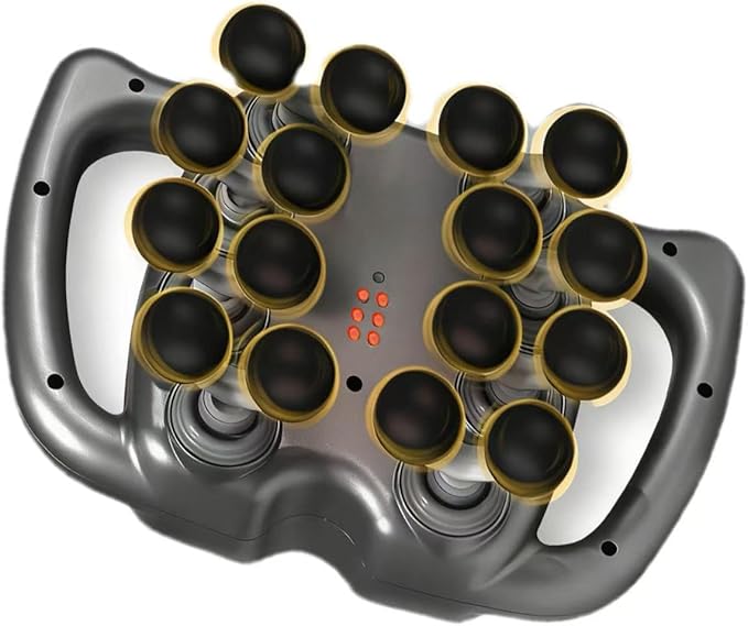 Quiet Deep Tissue Massage Gun for Muscle Relief 16-Head Back Massager with Pure Copper Motor Low-Noise Percussion Muscle Massager for Neck Shoulder &amp Legs