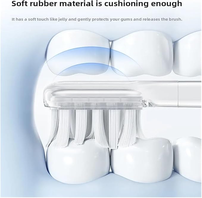 Compatible for Laifen Electric Toothbrush Brush Head LFTBO1-S LFTB01-P ABS LFTB01-A(Bright White x3)