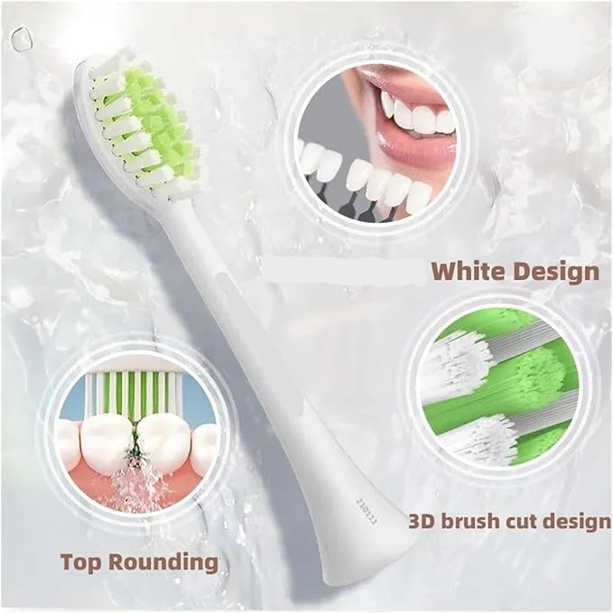 3PCS Gentle Clean HX2033/02 Brush HeadCompatible for Sonicare 2000 2100 Series Toothbrush