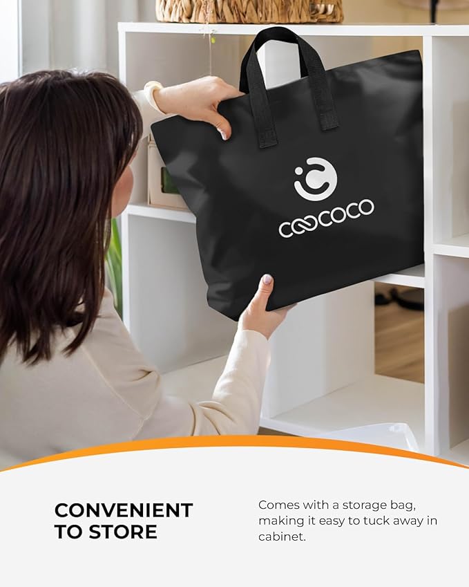 CooCoCo 8 Motors Massage Seat Cushion Upgraded 2X Larger Heating Back Massager with Heat 5 Modes &amp Auto Off Back Massage Chair Pad for Home Office Use for Women Men Dad Mom