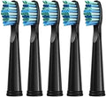 Compatible for Seago Replacement Toothbrush Heads SG-575/507B/508/551/958/908/909/917/610/659/719/910/548/2303 Electric(Black 5pcs)