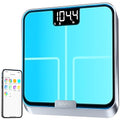 RENPHO Smart Body Fat Scale with Light Fitness Equipment with RGB Lighting Rechargeable Scale with BMI Body Fat Muscle Mass Color Changing with Weight Variation Elis Chroma