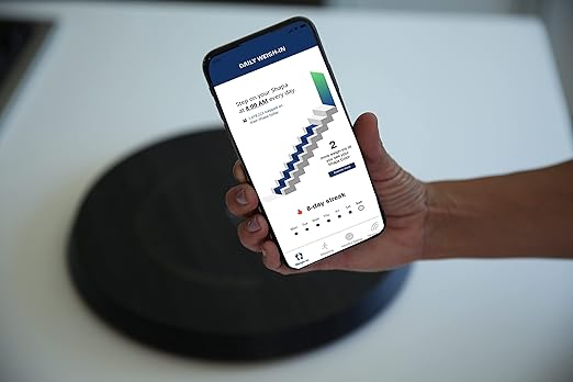 Shapa Numberless Smart Weight Loss Scale - Smart Scale for Weight Loss Patented 5-Color Feedback System Body Composition &amp Health Monitor Bluetooth App Stressless Approach to a Lifetime of Prog