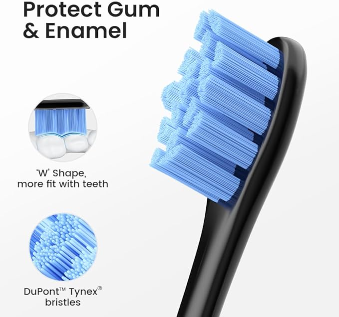 Oclean Electric Toothbrush for Adults 150 Days Battery Life Electric Toothbrush USB Rechargeable Sonic Travel Toothbrush with 6 Brush Heads &amp Travel Case 5 Modes and Smart Timer
