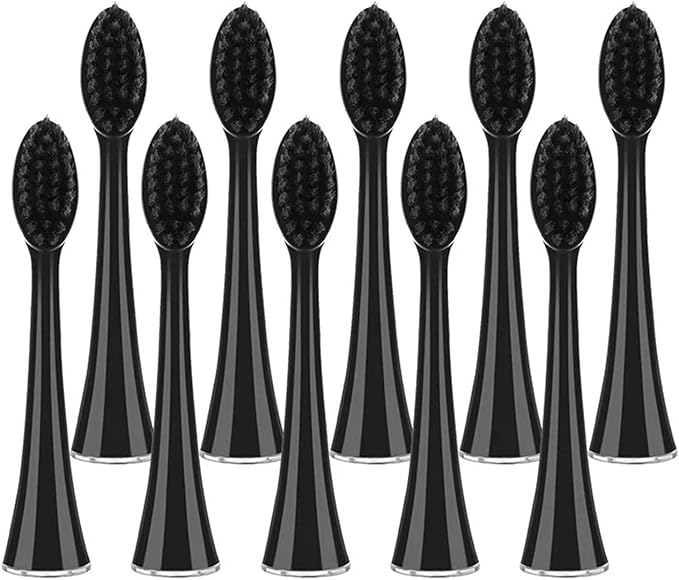 Compatible for Burst Seago 10PCS Whiting Bamboo Charcoal Replacement Toothbrush Heads - Fits S9 Adult Toothbrushes(20pcs)