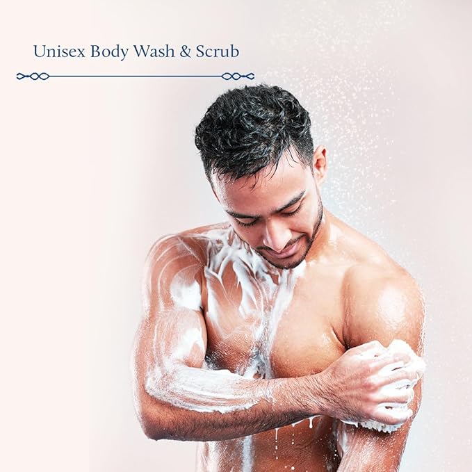 Blue Nectar Vanilla Body Wash &amp Scrub with Honey for Deep Cleansing Exfoliation Anti-cellulite Anti-aging Tan Removal and Repair (10 Herbs 8.4 Fl Oz)