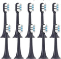 10Pcs Replacement Toothbrush HeadsCompatible for MIJIA T301/T302/T501 Sonic Electric Tooth Brush Bristle Nozzles(10 Blue)