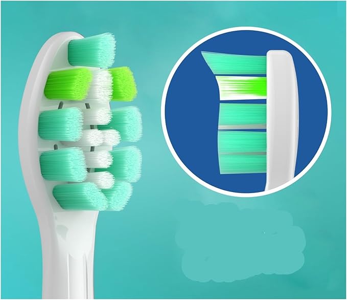 4-16pcs Replacement Toothbrush Heads Compatibility for Click-on Handles(16pcs Black)