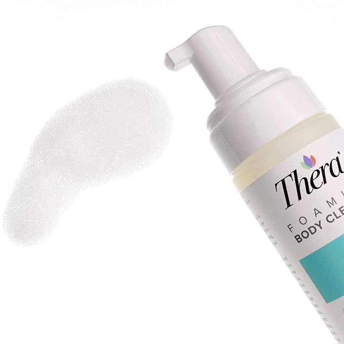 Thera Foaming Body and Hair Cleanser Rinse-Free Exfoliating Foam 5 oz 12 Count