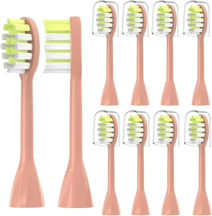 Compatible for 4Pack Replacement Toothbrush Heads Compatible with Ph One Soni Care Electric Head HY1100 HY1200 BH1022(8pcs Pink)
