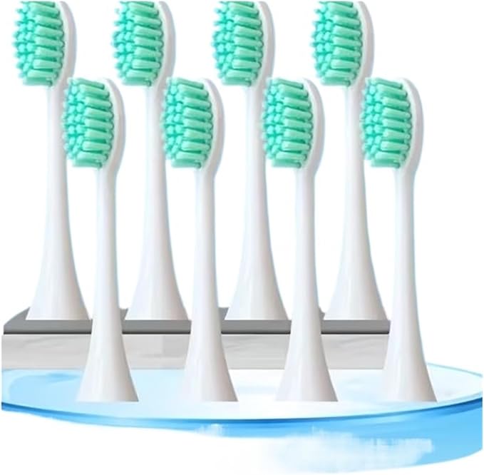 Compatible for Sonicare HX2 Series 4 8 12 Pack Electric Toothbrush Replacement Heads with Soft Bristles(8pcs)