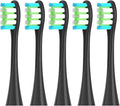 15PCS Replacement Brush Heads Electric ToothbrushCompatible for Oclean Spark Flow X Pro Elite(Black)