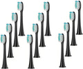 4/8pcs Replacement Toothbrush Heads Compatible with 4100 6500 6100 7500 5300 11(Black 12pc)