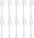 Replacement Toothbrush Heads 10 Pack Compatible with TAO Clean Electric ToothbrushWhite