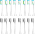 16pieces Replacement Brush Heads Compatible with Oclean SonicX/X Pro/ Z1/ SE / F1 / One / PW01/03/05/07/09 P5 Electric Toothbrush Heads(16 (2 Colors))