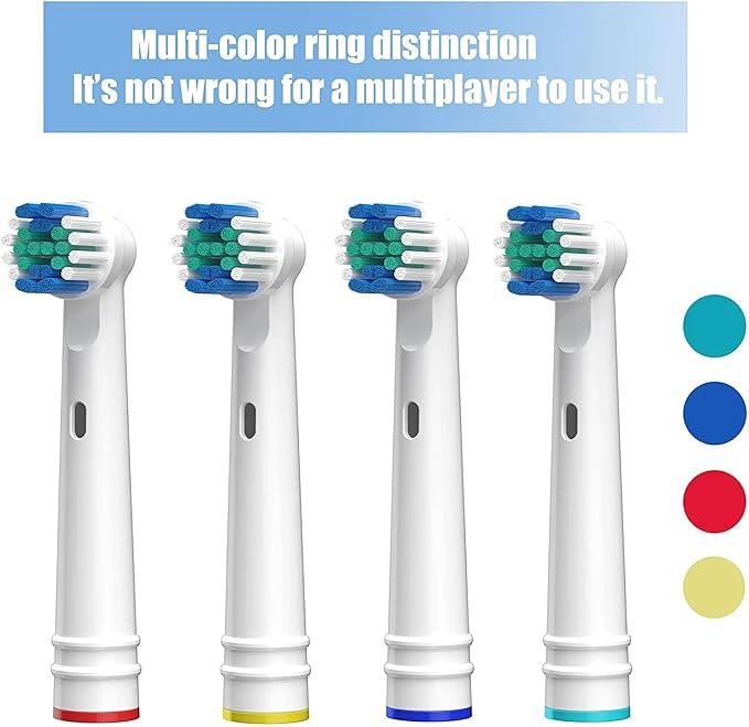 Brush Heads Refill Compatible for O bElectric Toothbrush Heads Replacement for Oral Nozzles D12 Cross(16pcs-Mix-E)