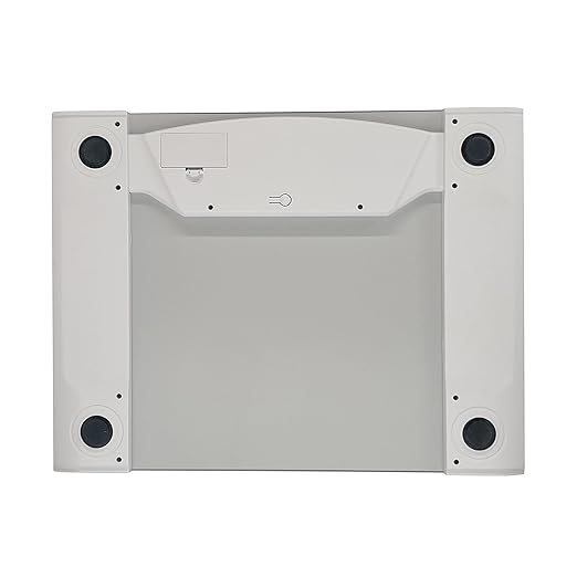 Eat Smart Precision Plus Scale Wide Body Bath Scale for Body Weight White