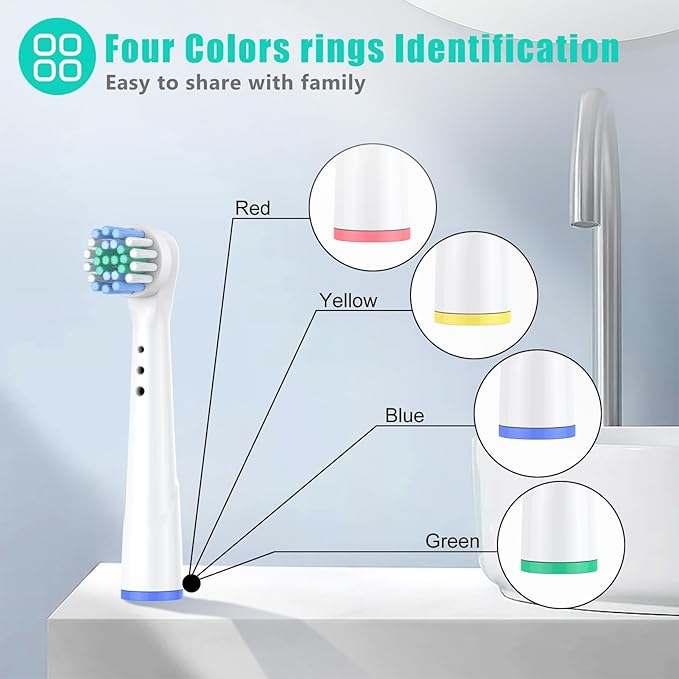 Safcare 48pcs Replacement Brush Heads Compatible with Oral B Electric Toothbrushes Professional Electric Toothbrush Heads Compatible with Oral b Braun Electric Toothbrush