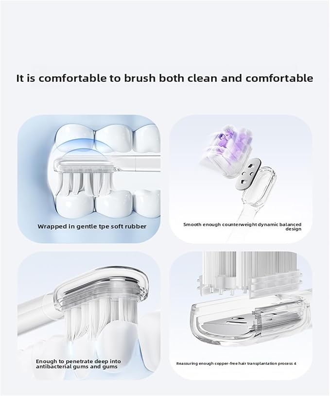 Compatible for Laifen Electric Toothbrush Brush Head [Cushioning Model] LFTBO1-S LFTB01-P ABS LFTB01-A