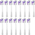 15pcs Brush Head Compatible for LaiFen LFTB01-P-A-S Sonic Electric Toothbrush(Transparent-Purple)