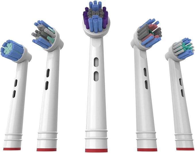 Replacement Brush Heads Compatible For Oral Toothbrush -B Fit Advance Power/Pro Health/3D Excel/Vitality Precision Clean BristlesD100 D25(17P-4Pcs)