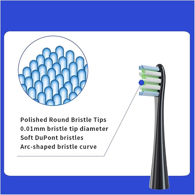 Brush Head Replacement Compatible for Electric Toothbrush X/X PRO/ Z1(10 Grey)