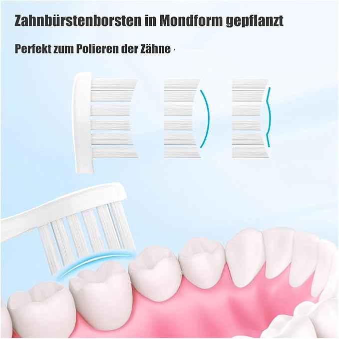 Compatible with My Variations The Electric Toothbrush Replacement Brush HeadsCompatible for with Protection Cover(Black)