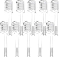 10 Pcs/Pack Replacement Toothbrush Heads Compatible for Laifen Wave Electric for Sensitive Gum Care Transparent