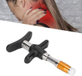 ZJchao Chiropractic Adjustment Tool 10 Levels Manual Single Head Spinal Massager Hand Back Massage Tool Gun Device Portable Chiropractic Adjustment Tool (Gold)