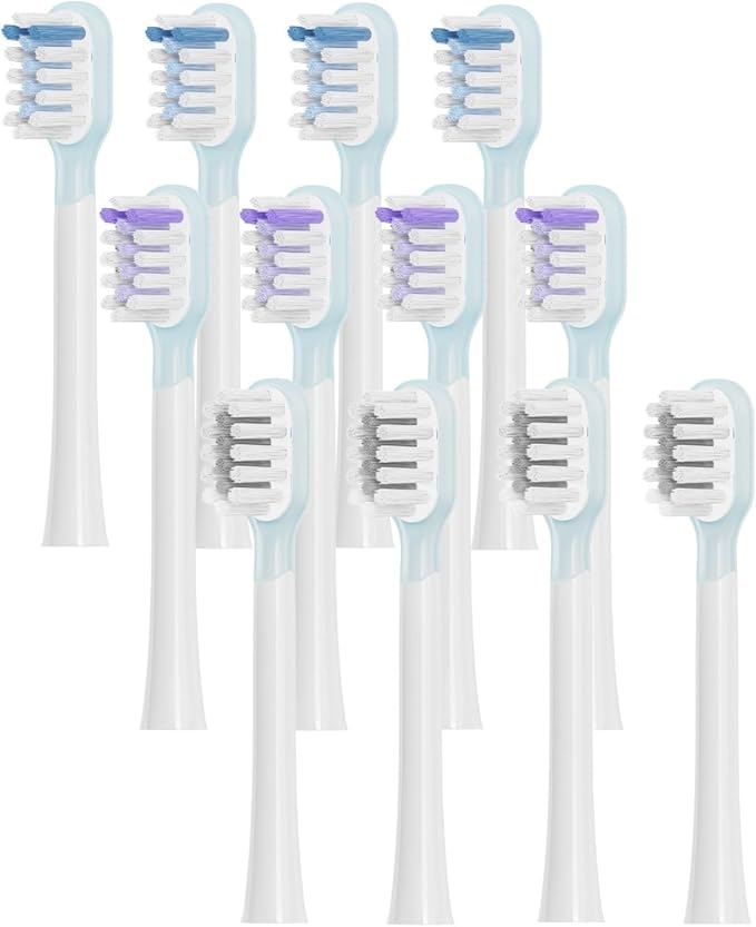 4-12 PcsCompatible for Laifen Full Range Replacement Electric Toothbrush Heads Cleansing &amp Brightening Type/Sensitive(Multi)