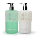 OLIOLI Revitalizing Body Wash &amp Replenishing Body Lotion 15.2oz Set | Detoxifying Aloe Vera with Pro-Vitamin B5 &amp Botanicals | Moisturizing Body Lotion with Aloe Vera Coconut Oil Shea Butter