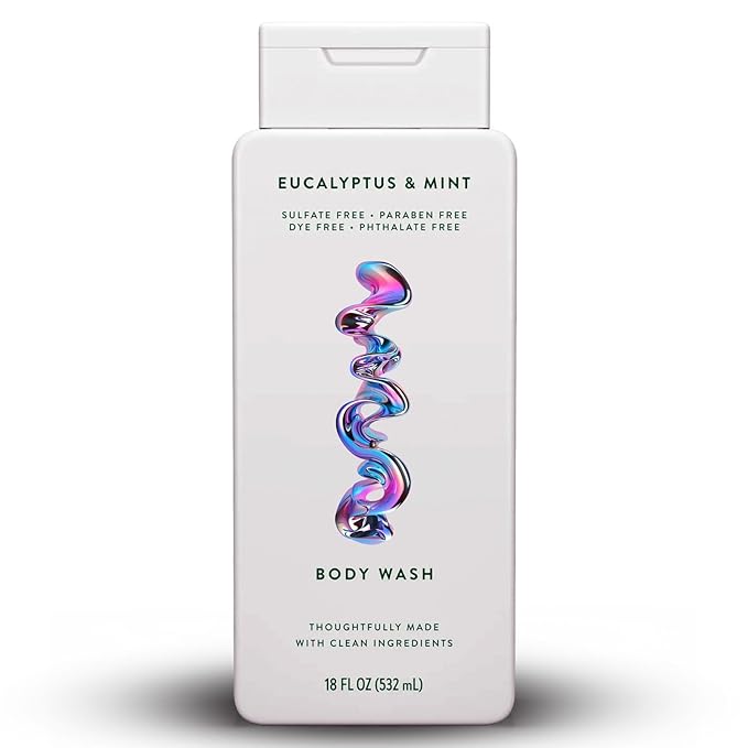 Vivid Green Store Body Wash Eucalyptus Mint – Refreshing &amp Hydrating Cleanser – Sulfate-Free Paraben-Free – Unisex – 18 fl oz Bottle