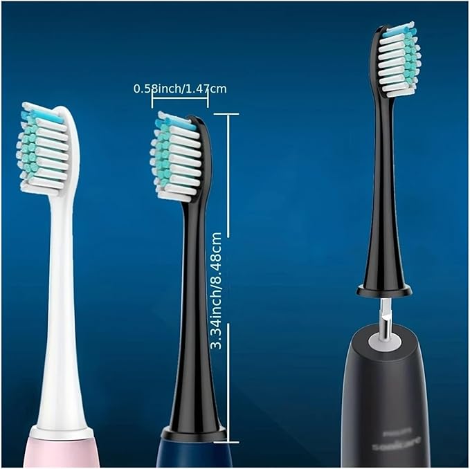 20PCS Replacement Toothbrush HeadCompatible for Phil Head Refills Fit Cleaning(White)