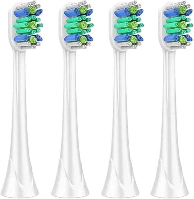 4 PCS Electric Toothbrush Replacement Head Tooth Brush Heads Compatible for HX3/6/9 Series Soft Bristles Nozzles(BL552)