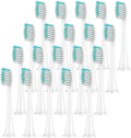 20PCS Replacement Toothbrush HeadCompatible for Phil Head Refills Fit Cleaning(White)