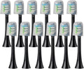 Replacement Brush Heads Compatible for X3U/X3Pro/X5/V1/D2/D3 6/12pcs Bristle Electric Toothbrush Sealed Packed(SHUSHI-BK-12PCS)