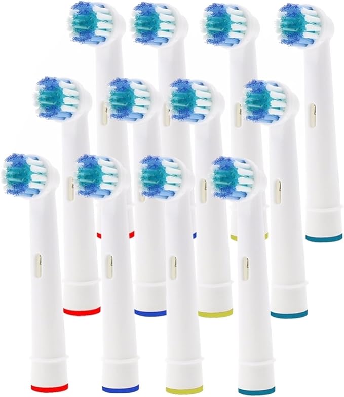 12×Replacement Brush Heads Compatible with Oral-B Electric Toothbrush Fit Advance Power/Pro Health/Triumph/3D Excel/Vitality Precision Clean(16 Pcs)