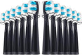 Replacement Toothbrush HeadsCompatible with Seago Electric SG507 and Compatible with Fairywill FW507(Black 12 Pieces)