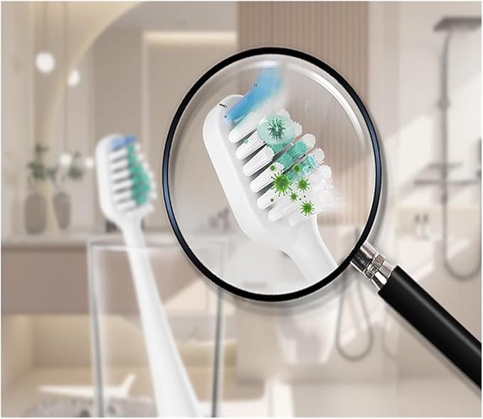 5 Replacement Toothbrush Heads Compatible with Aquasonic Duo Series Eletric Soft Bristle Effective Clean Teeth Plaque(Black)