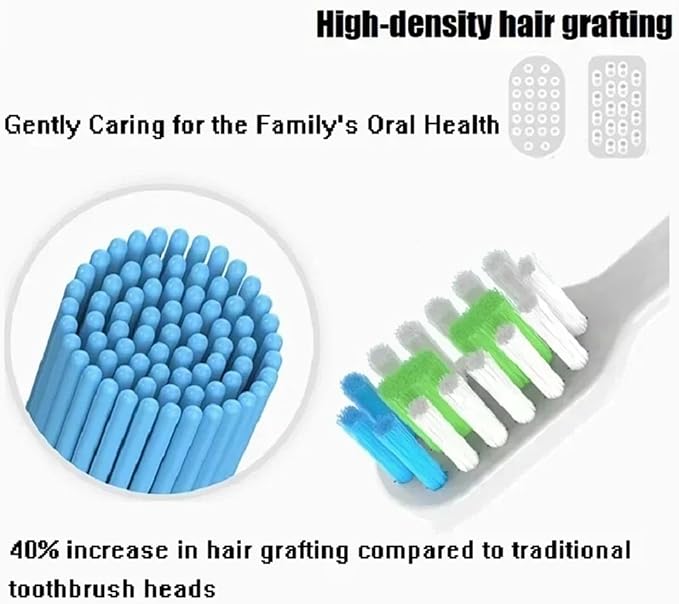 12PCS Replacement Brush HeadsCompatible for V1/X1/X3/X5/X3U/X3PRO/v1/v2 Sonic Electric Toothbrush Sof(3 Color)