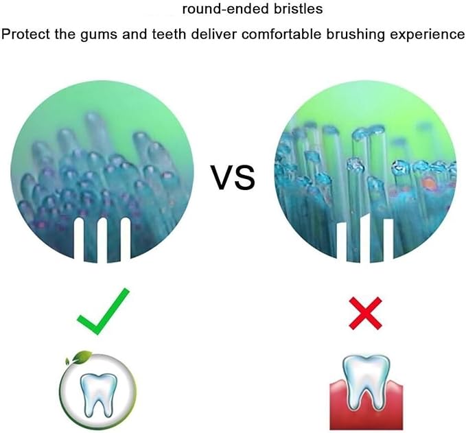 12pcs Replacement Brush Head Compatible for PH Care Diamondclean Toothbrush(Black)