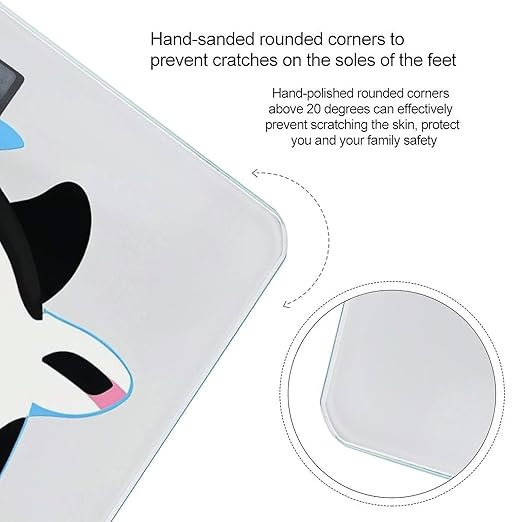 Funny Cow Scale for Body Weight Digital Bathroom Scale Accurate Smart Weight Scales with Large Display Weighing Machine High Precision Scales